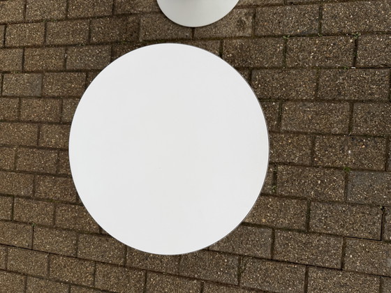 Image 1 of 2x Mesa auxiliar Knoll Tulip Eero Saarinen, 51 cm Laminado blanco