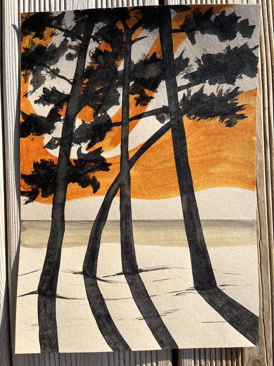 Image 1 of Inchiostro su carta naturale. Dimensioni 30x21 cm.