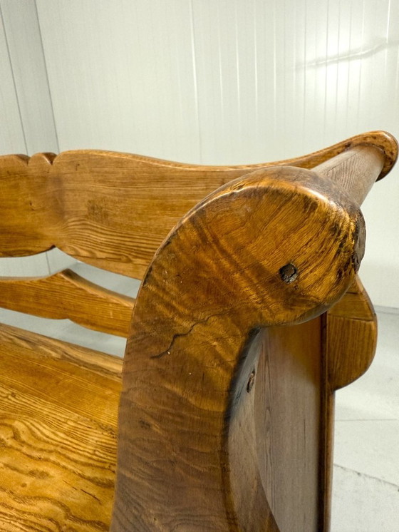 Image 1 of Antique oak bench 1900's