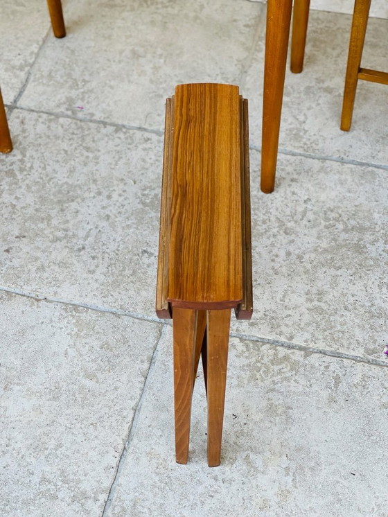 Image 1 of Set of 5 Scandinavian nesting coffee tables in teak, 1960