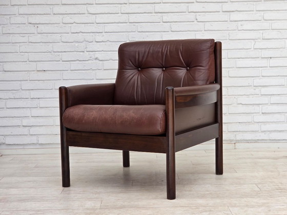 1970er Jahre, skandinavischer Sessel, Möbelleder, Buchenholz – Wood (photo 16 of 18)
