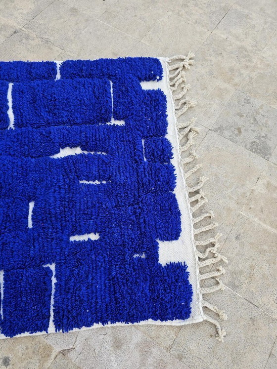 Image 1 of Tapis marocain berbère bleu 250cmx150cm 