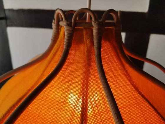 Image 1 of Boho vintage rotan hanglamp