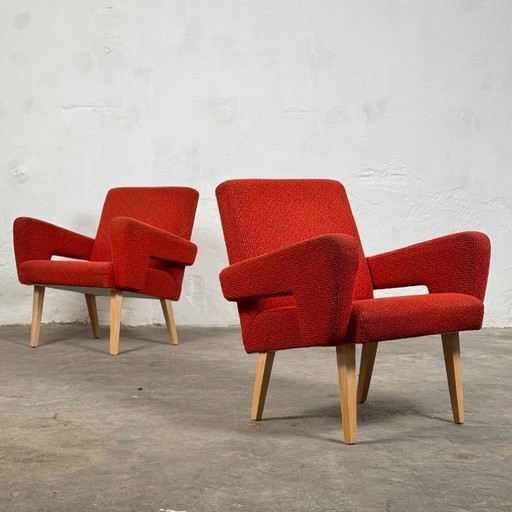 Pair of Czechoslovakian Armchairs, 1960s