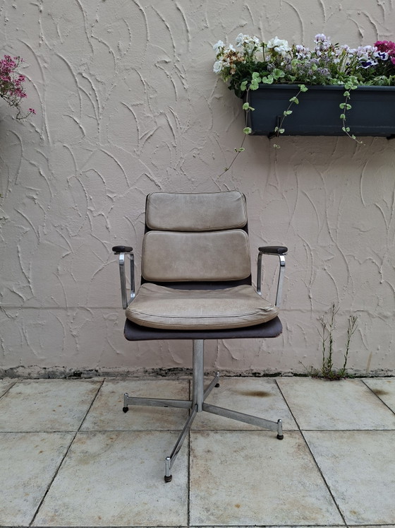 Image 1 of Vintage chrome office chair