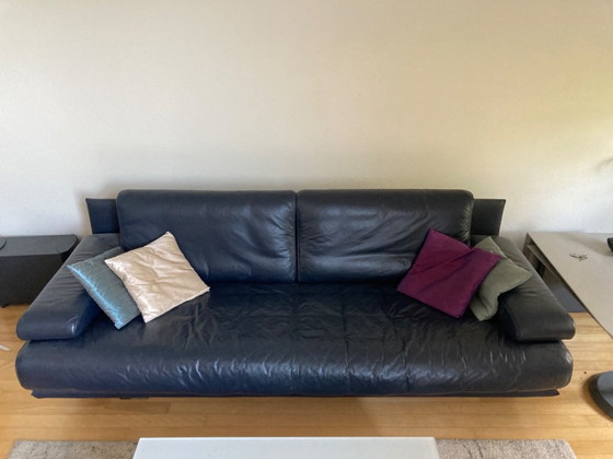 Rolf Benz Design Sofa – Leather, Metal (photo 3 of 5)