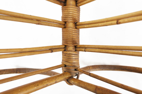 Image 1 of Portariviste in rattan vintage francese degli anni Cinquanta