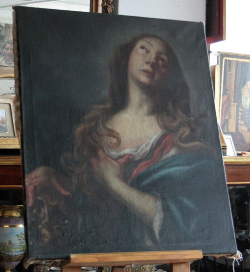 Madeleine pénitente, fin du XVIIe siècle, Huile sur toile