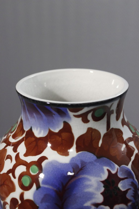Image 1 of Villeroy & Boch Wallerfangen Saar Basin decorative vase "Vera" Art Deco 1920s