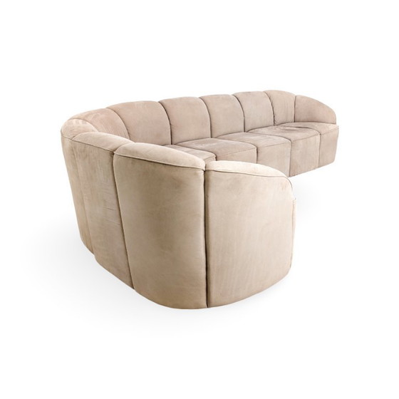 Image 1 of Canapé d'angle Walter Knoll Piccolino original, en daim, style vintage