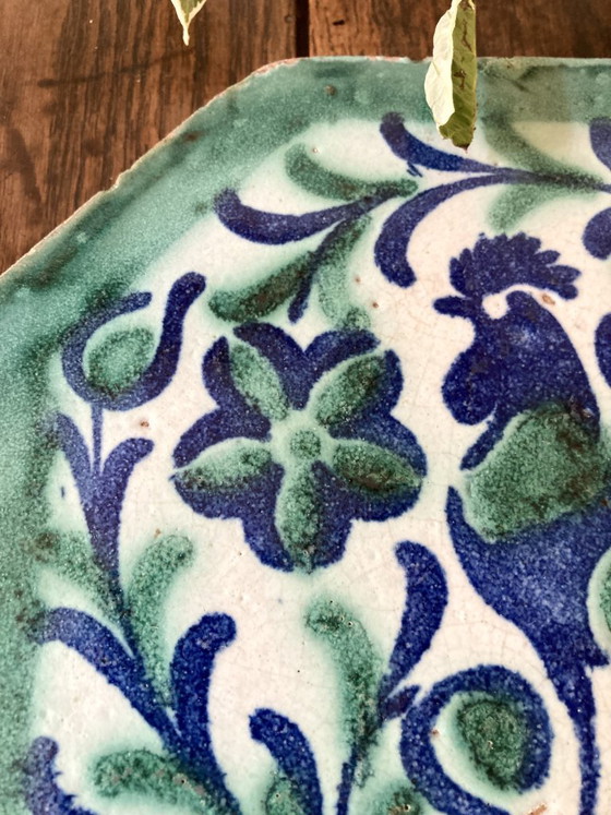 Image 1 of Antique Andalusian tile from Triana (Seville), late 19th century