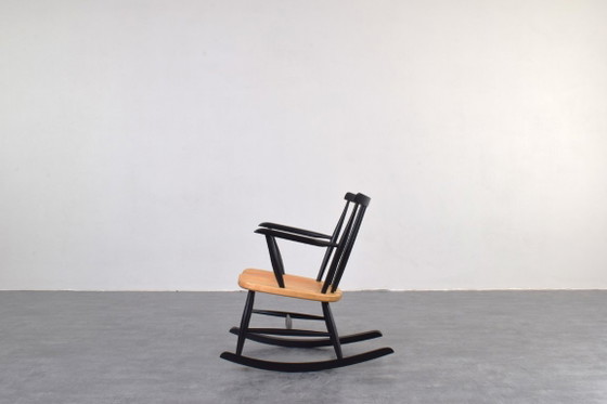 Mid-Century Swedish Rocking Chair, 1960s. – Wood (photo 4 of 10)