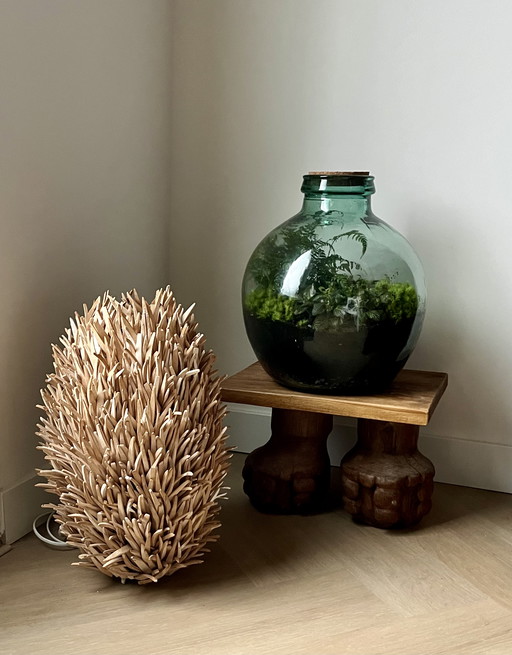 Lampe unique en forme d'oursin / oursin de mer Mid Century