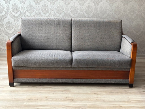 Schuitema Art Deco (Decoforma) 2/3-Sitzer Sofa - Vintage Designermöbel in gutem Zustand, Warmes Braun/Grau/Schwarz