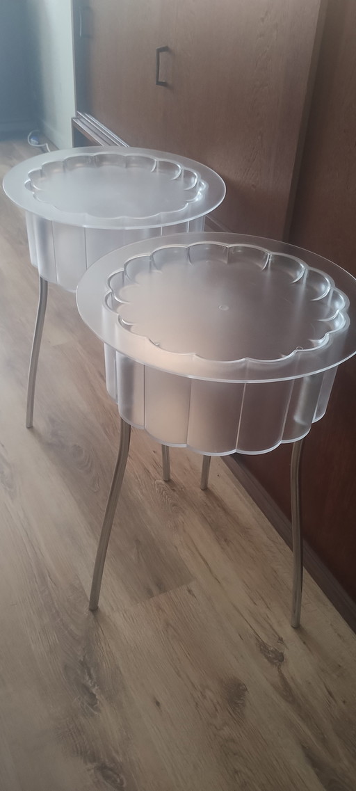Ensemble vintage de tables d'appoint Ikea
