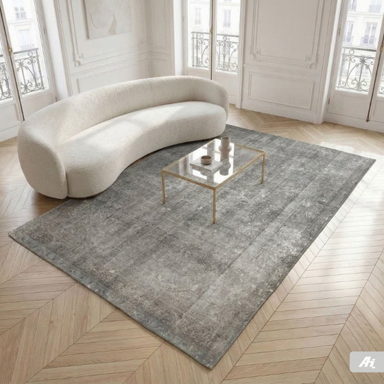 Image 1 of Tapis d'art vintage noué à la main 200x290