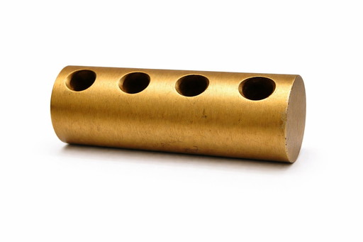 Rare porte-stylo Wieland en laiton massif - Design industriel allemand des années 1970