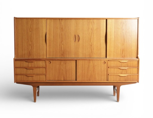 Wunderschönes dänisches Teak-Highboard | Mid-Century Modern | 1960er Jahre – high boards, Wood