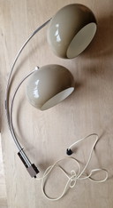Dijkstra Doppelbogenlampe Pilzform 1970er Jahre