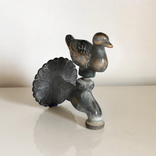 WASSERHAHN AUS ANTIKER BRONZE