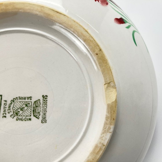 Image 1 of Insalatiera "Oeillet" di Sarreguemines, 1920-50