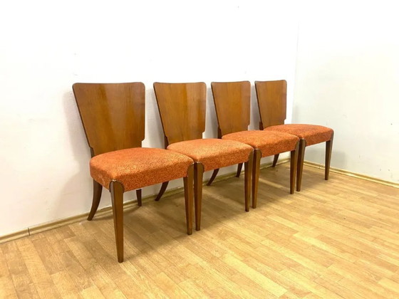 Image 1 of Satz von 4 Stühlen, Jindřich Halabala, 1960er Jahre, Tschechoslowakei