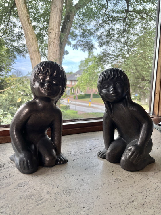 Deux sculptures en céramique d'Emiel Laskaris – Ceramic (photo 2 of 7)