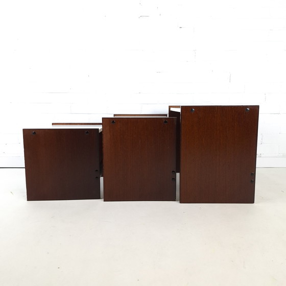 Image 1 of Vintage nesting set of 3 side tables by Cees Braakman for Pastoe