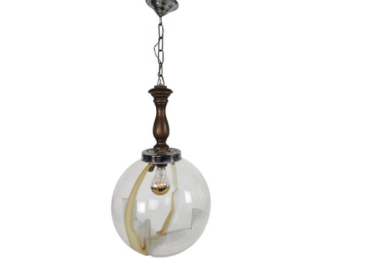 Murano - Toni Zuccheri - XL hanglamp - mondgeblazen - 70's