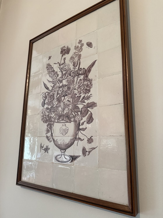 Panel de azulejos antiguos – Decoración de pared, Ceramic, Wood (photo 4 of 4)