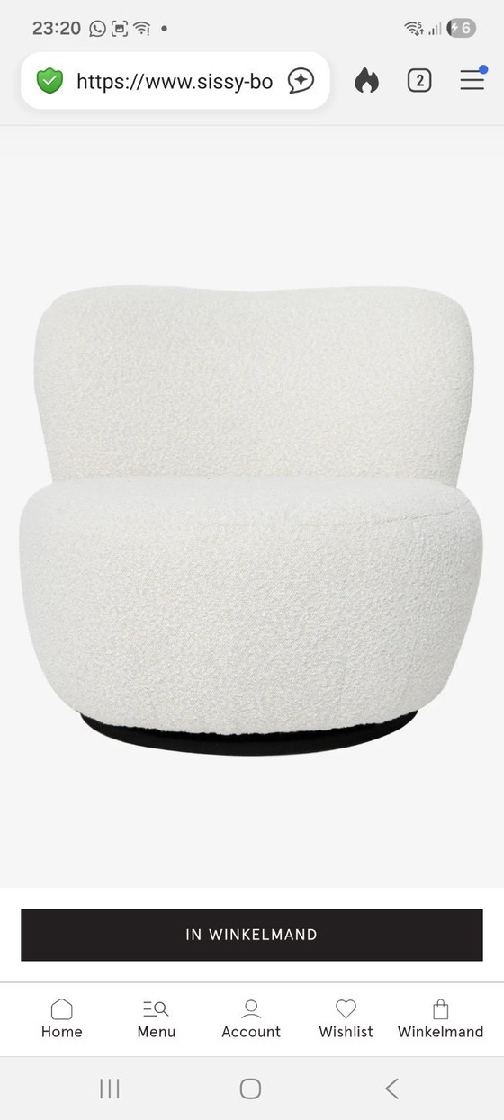 Image 1 of Sillón giratorio Anne de Sissy-boy