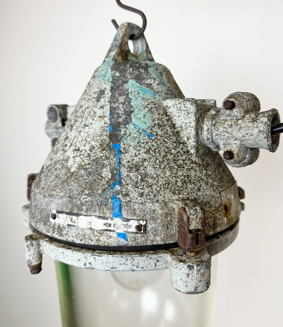 Image 1 of Grey Industrial Cast Aluminium Explosion Proof Lamp, 1970s