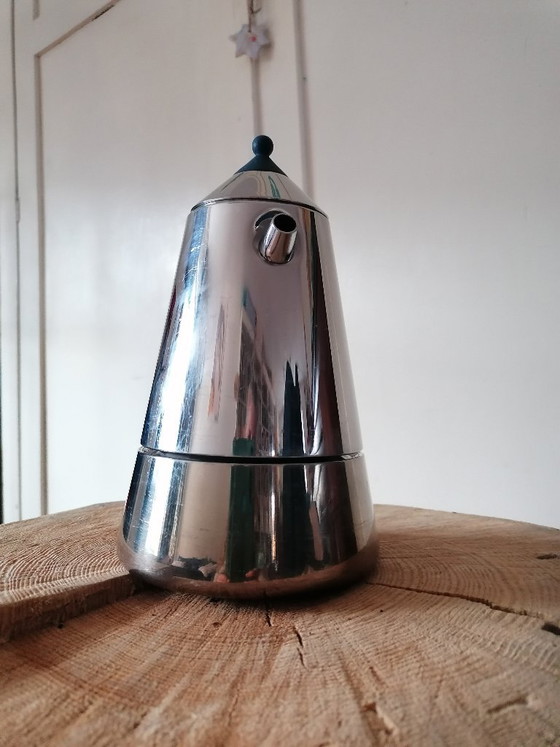 Diseño Postmoderno Italiano: Guido Bergna 'Mia' Caffettiera (Inox 18/10) – Años 90 – Accesorios de cocina (photo 5 of 16)