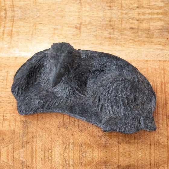 Image 1 of Afghaanse Windhond Sculptuur van Annette Sonneville, vintage honden beeld