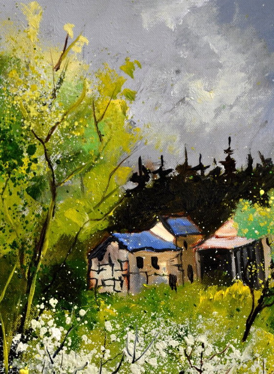 Spring – P. Ladent, Pinturas y dibujos, Canvas (photo 2 of 5)