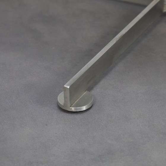 Image 1 of Mid-Century Modern Round Chair in Teak, Leather and Steel, 1960s