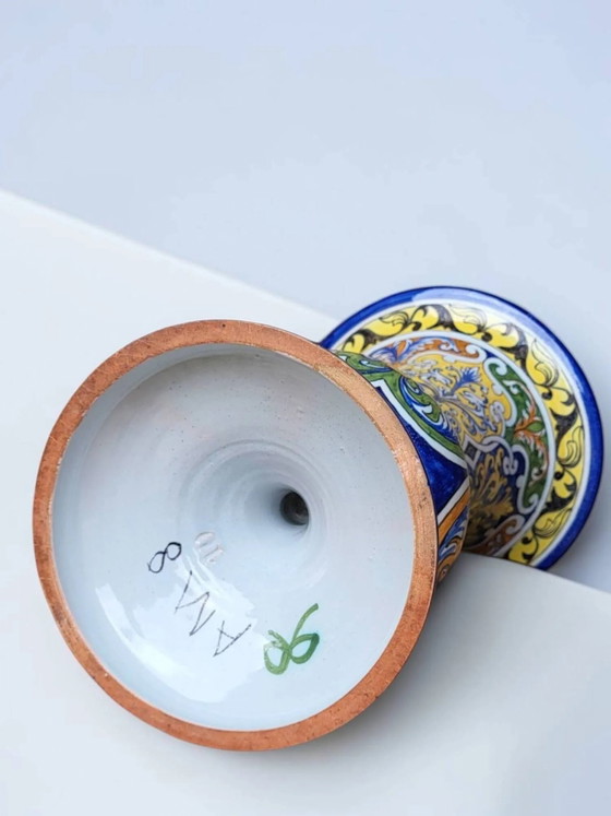 Vaso Cornet in maiolica di Nevers, Montagnon – Vasi, Porcelain (photo 8 of 10)