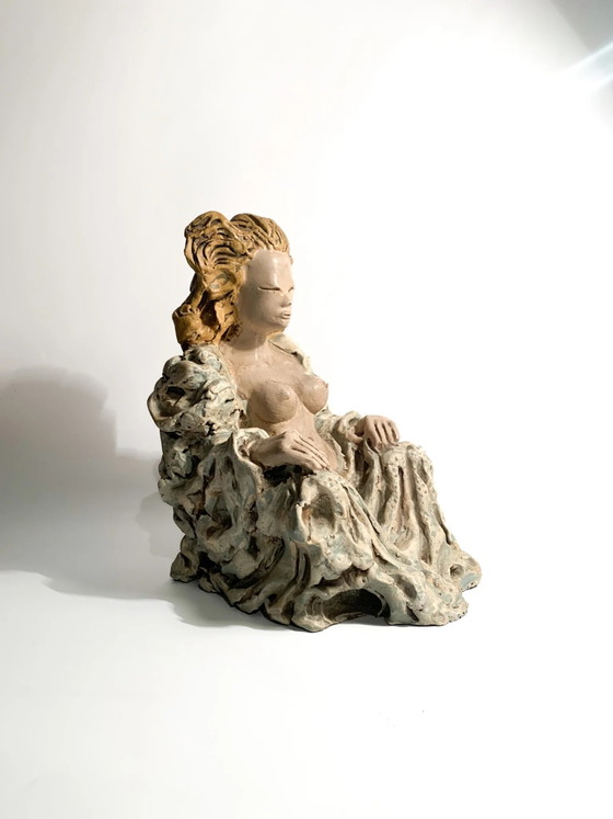 Sculptures Céramique Futuriste Dame des Années 1930 (photo 3 of 14)