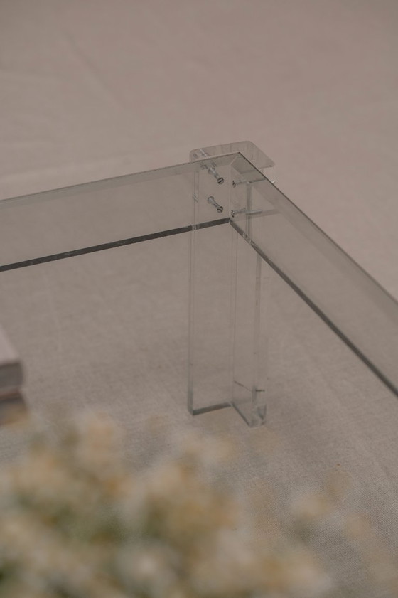 Image 1 of Minimalist Plexiglass Coffee Table, 1970s
