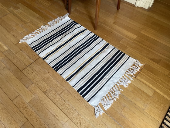 Image 1 of Vintage 1960s small handmade pure Wool back - Midcentury