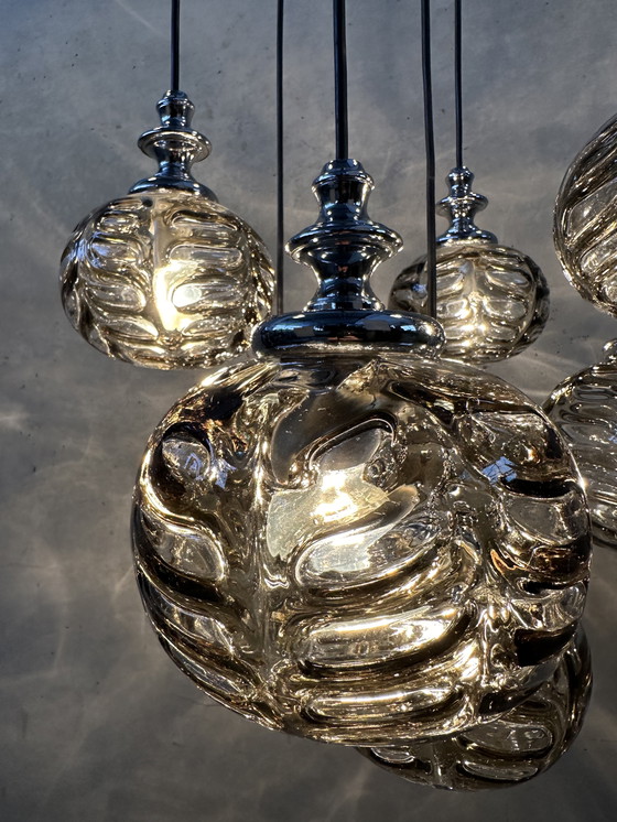 Image 1 of Vintage cascade hanglamp - Oberglas Austria