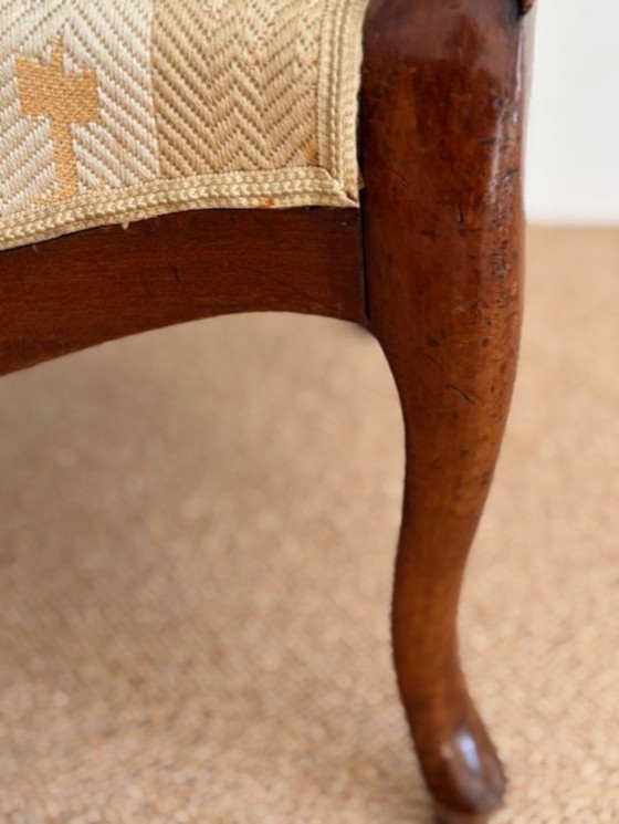 Image 1 of FAUTEUIL BIEDERMEIER MAJESTUEUX avec DOSSIER DE 80 cm