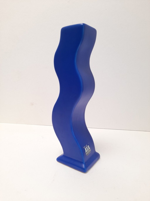 Felblauwe keramische kandelaar, Asa Selection Duitsland