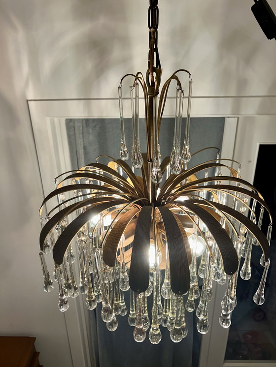 Image 1 of Vintage Palwa teardrop chandelier