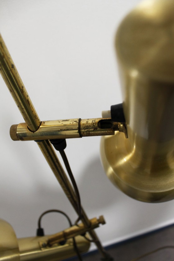 Image 1 of Vintage brass floor lamp, Hans Schmidt, 1970s
