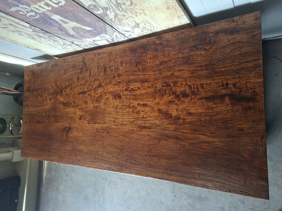 Image 1 of Classic English coffee table with drawers, dimensions 180x80cm and 53cm high.