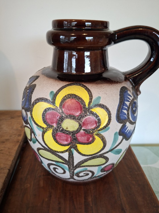 Image 1 of Flower Power large Bay West Germany vase