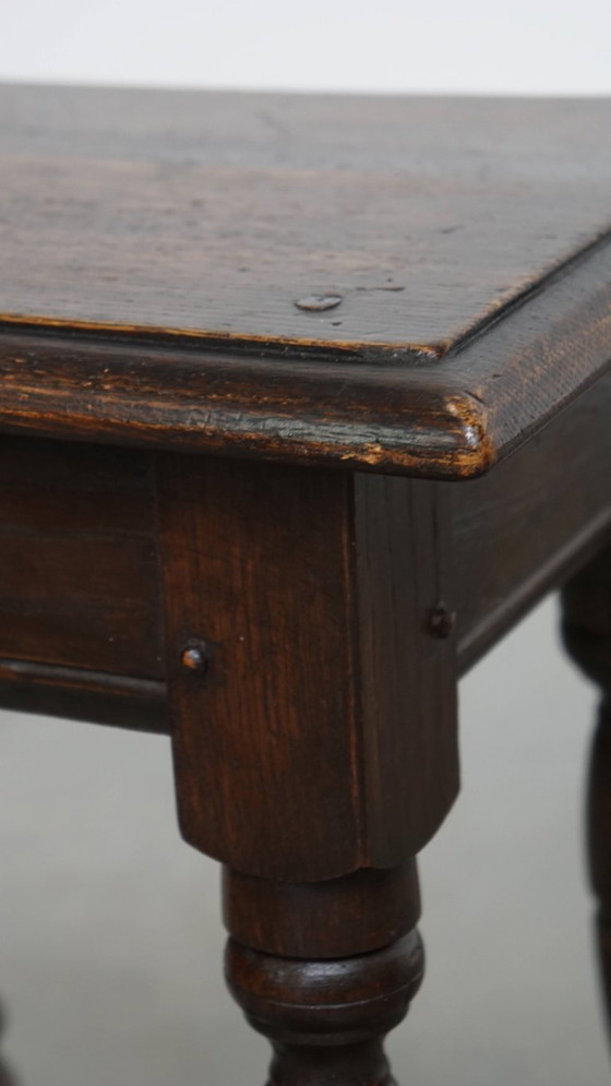 Image 1 of Antieke Engelse kruk/ joint stool/ bijzettafeltje uit de 18e eeuw 