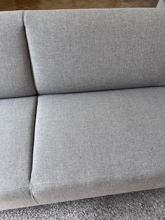 Image 1 of Canapé 3 places moderne Enzo Luca - tissu gris-beige chaud