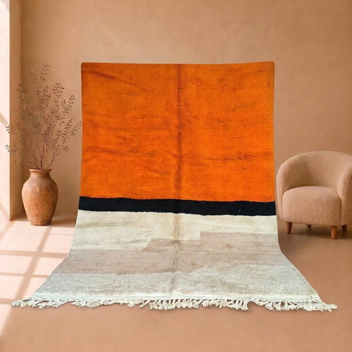 Alfombra bereber grande hecha a mano en lana natural, tamaño 250 x 350 cm. – Alberto Bazzani, vloerkleden en tapijten, Wool